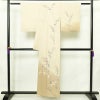 訪問着 正絹 木の葉・植物柄 袷仕立て 身丈155.5cm 裄丈64.5cm リサイクル着物 着物 刺繍 共八掛 入学式 卒業式 七五三 お宮参り フォーマル 上品 ピンクベージュ ベージュ_画像2