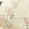 訪問着 正絹 木の葉・植物柄 袷仕立て 身丈155.5cm 裄丈64.5cm リサイクル着物 着物 刺繍 共八掛 入学式 卒業式 七五三 お宮参り フォーマル 上品 ピンクベージュ ベージュ_画像5
