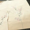 訪問着 正絹 木の葉・植物柄 袷仕立て 身丈155.5cm 裄丈64.5cm リサイクル着物 着物 刺繍 共八掛 入学式 卒業式 七五三 お宮参り フォーマル 上品 ピンクベージュ ベージュ_画像11