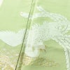 色留袖 良品 落款入り しつけ糸付き 一つ紋付き 正絹 人物・動物柄 袷仕立て 身丈155cm 裄丈63cm リサイクル着物 着物 共八掛 金彩 金糸 結婚式 フォーマル 緑・うぐいす色_画像7