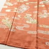 付け下げ 良品 落款入り しつけ糸付き 綸子 正絹 古典柄 袷仕立て 身丈167.5cm 裄丈67cm リサイクル着物 着物 刺繍 箔 金彩 入学式 卒業式 七五三 お宮参り フォーマル 籠目 菊 茶_画像4