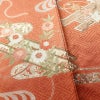 付け下げ 良品 落款入り しつけ糸付き 綸子 正絹 古典柄 袷仕立て 身丈167.5cm 裄丈67cm リサイクル着物 着物 刺繍 箔 金彩 入学式 卒業式 七五三 お宮参り フォーマル 籠目 菊 茶_画像13
