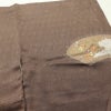訪問着 絞り 綸子 正絹 古典柄 袷仕立て 身丈160cm 裄丈68cm リサイクル着物 着物 刺繍 箔 共八掛 金彩 卒業式 七五三 お宮参り フォーマル 扇面 茶_画像14