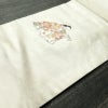 名古屋帯 太鼓柄 正絹 人物・動物柄 名古屋仕立て なごや帯 リサイクル帯 帯 箔 シンプル 白_画像11