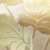 名古屋帯 六通柄 良品 正絹 花柄 名古屋仕立て なごや帯 リサイクル帯 帯 箔 菊 ベージュ_画像4