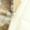 名古屋帯 六通柄 良品 正絹 花柄 名古屋仕立て なごや帯 リサイクル帯 帯 箔 菊 ベージュ_画像20