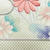 名古屋帯 太鼓柄 美品 正絹 花柄 名古屋仕立て なごや帯 リサイクル帯 帯 刺繍 菊 クリーム_画像5