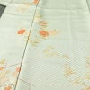 訪問着 美品 しつけ糸付き 金駒刺繍 正絹 花柄 袷仕立て 身丈158cm 裄丈64cm リサイクル着物 着物 金彩 入学式 卒業式 七五三 お宮参り フォーマル 上品 緑・うぐいす色_画像5