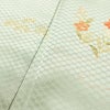訪問着 美品 しつけ糸付き 金駒刺繍 正絹 花柄 袷仕立て 身丈158cm 裄丈64cm リサイクル着物 着物 金彩 入学式 卒業式 七五三 お宮参り フォーマル 上品 緑・うぐいす色_画像18