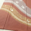 訪問着 美品 絞り 綸子 一つ紋付き 正絹 木の葉・植物柄 袷仕立て 身丈161cm 裄丈66cm リサイクル着物 着物 刺繍 金彩 入学式 卒業式 七五三 お宮参り フォーマル ピンク_画像4