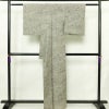 訪問着 良品 正絹 風景柄 袷仕立て 身丈161cm 裄丈62.5cm リサイクル着物 着物 洒落 紬地 グレー_画像2