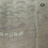 訪問着 良品 正絹 風景柄 袷仕立て 身丈161cm 裄丈62.5cm リサイクル着物 着物 洒落 紬地 グレー_画像7