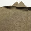 色無地 圓間 落款入り 一つ紋付き 正絹 その他の柄 袷仕立て 身丈157.5cm 裄丈62.5cm リサイクル着物 着物 お茶会 茶_画像16
