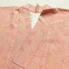 小紋 雛道具彫紋 落款入り 江戸小紋 バチ衿仕立て 正絹 木の葉・植物柄 袷仕立て 身丈162cm 裄丈66cm リサイクル着物 着物 ピンク_画像14
