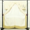付け下げ 良品 縮緬 正絹 花柄 袷仕立て 身丈157cm 裄丈64.5cm リサイクル着物 着物 入学式 卒業式 七五三 お宮参り フォーマル 上品 クリーム_画像3