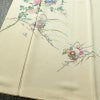 付け下げ 良品 縮緬 正絹 花柄 袷仕立て 身丈157cm 裄丈64.5cm リサイクル着物 着物 入学式 卒業式 七五三 お宮参り フォーマル 上品 クリーム_画像4
