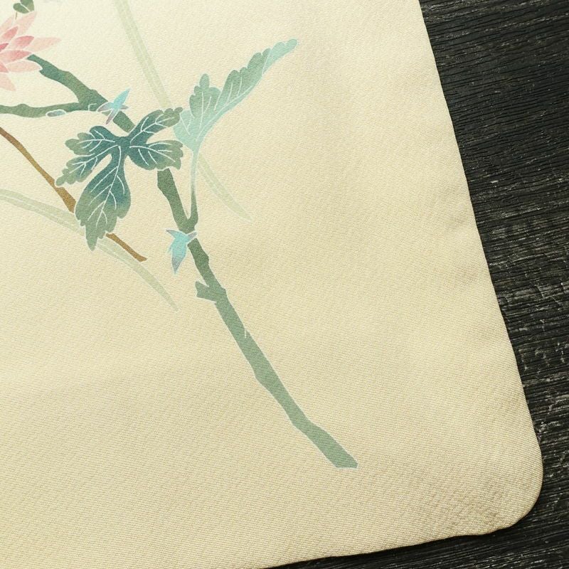 付け下げ 良品 縮緬 正絹 花柄 袷仕立て 身丈157cm 裄丈64.5cm リサイクル着物 着物 入学式 卒業式 七五三 お宮参り フォーマル 上品 クリーム_画像17