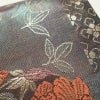 袋帯 六通柄 美品 フォーマル用 正絹 花柄 リサイクル帯 帯 箔 入学式 卒業式 結婚式 七五三 パーティー お宮参り フォーマル 茶_画像5