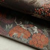 袋帯 六通柄 美品 フォーマル用 正絹 花柄 リサイクル帯 帯 箔 入学式 卒業式 結婚式 七五三 パーティー お宮参り フォーマル 茶_画像9