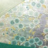 袋帯 太鼓柄 フォーマル用 正絹 花柄 リサイクル帯 帯 箔 入学式 結婚式 パーティー フォーマル 桜 緑・うぐいす色_画像2