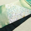 袋帯 太鼓柄 フォーマル用 正絹 花柄 リサイクル帯 帯 箔 入学式 結婚式 パーティー フォーマル 桜 緑・うぐいす色_画像13