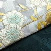 袋帯 太鼓柄 フォーマル用 正絹 花柄 リサイクル帯 帯 箔 入学式 結婚式 パーティー フォーマル 桜 緑・うぐいす色_画像14