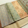 袋帯 全通柄 美品 一般用 正絹 古典柄 リサイクル帯 帯 金糸 おしゃれ 多色使い_画像10