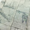 単衣 紬 しつけ糸付き 正絹 風景柄 単衣仕立て 身丈159.5cm 裄丈66.5cm リサイクル着物 着物 グレー_画像18