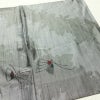 単衣 紬 正絹 蝶・昆虫柄 単衣仕立て 身丈153.5cm 裄丈63cm 紬着物 リサイクル着物 着物 グレー_画像14