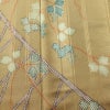 訪問着 美品 しつけ糸付き 正絹 木の葉・植物柄 袷仕立て 身丈156.5cm 裄丈62.5cm リサイクル着物 着物 入学式 卒業式 七五三 お宮参り フォーマル 黄・黄土色_画像6