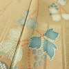 訪問着 美品 しつけ糸付き 正絹 木の葉・植物柄 袷仕立て 身丈156.5cm 裄丈62.5cm リサイクル着物 着物 入学式 卒業式 七五三 お宮参り フォーマル 黄・黄土色_画像9