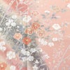 訪問着 良品 縮緬 正絹 花柄 袷仕立て 身丈163.5cm 裄丈66cm リサイクル着物 着物 箔 入学式 卒業式 七五三 お宮参り 盛り上げ箔 フォーマル ピンク_画像6