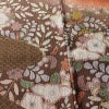 付け下げ ふくれ織 正絹 花柄 袷仕立て 身丈164cm 裄丈66cm リサイクル着物 着物 金彩 フォーマル 橙_画像13