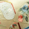 袋帯 太鼓柄 雪英導 美品 蘇州刺繍 落款入り フォーマル用 正絹 古典柄 リサイクル帯 帯 刺繍 金糸 入学式 卒業式 結婚式 七五三 フォーマル ゴールドベージュ ベージュ_画像8