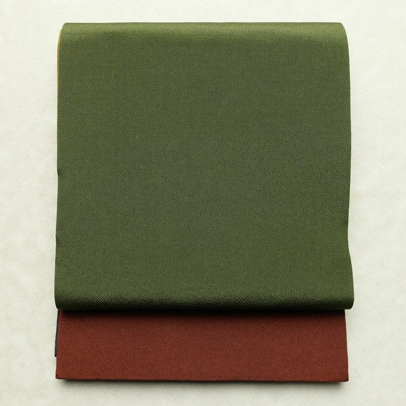 袋帯 全通柄 良品 縮緬 一般用 正絹 その他の柄 リサイクル帯 帯 モダン シンプル 多色使い_画像1