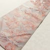 名古屋帯 六通柄 正絹 木の葉・植物柄 名古屋仕立て なごや帯 リサイクル帯 帯 モダン ピンク_画像10