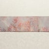 名古屋帯 六通柄 正絹 木の葉・植物柄 名古屋仕立て なごや帯 リサイクル帯 帯 モダン ピンク_画像14
