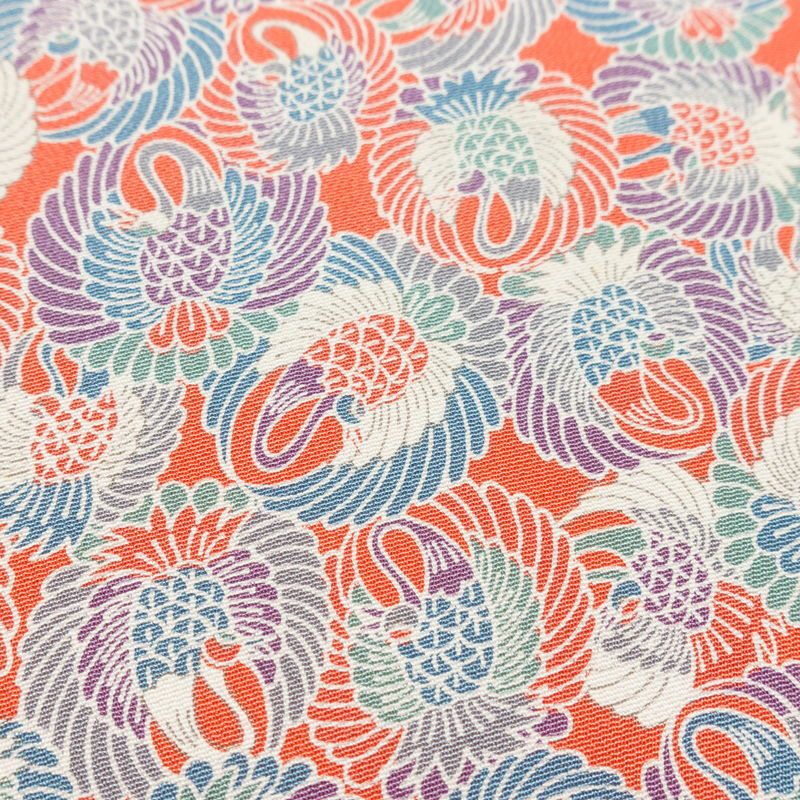 名古屋帯 全通柄 正絹 古典柄 名古屋仕立て なごや帯 リサイクル帯 帯 ピンク_画像5