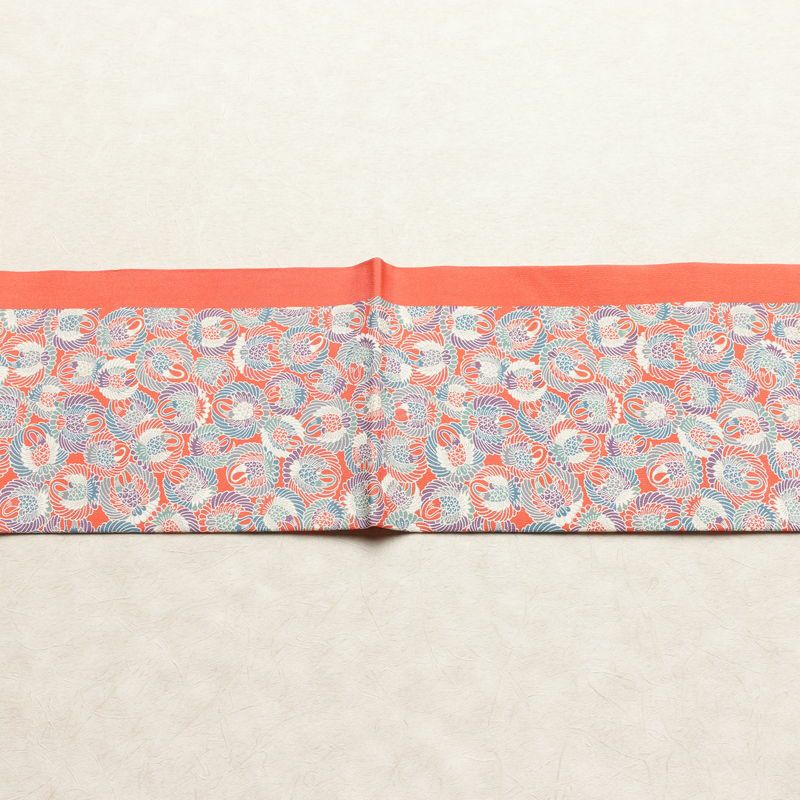 名古屋帯 全通柄 正絹 古典柄 名古屋仕立て なごや帯 リサイクル帯 帯 ピンク_画像12