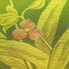 名古屋帯 六通柄 良品 正絹 木の葉・植物柄 名古屋仕立て なごや帯 リサイクル帯 帯 緑・うぐいす色_画像3