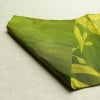 名古屋帯 六通柄 良品 正絹 木の葉・植物柄 名古屋仕立て なごや帯 リサイクル帯 帯 緑・うぐいす色_画像10