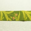 名古屋帯 六通柄 良品 正絹 木の葉・植物柄 名古屋仕立て なごや帯 リサイクル帯 帯 緑・うぐいす色_画像13