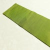 名古屋帯 六通柄 良品 正絹 木の葉・植物柄 名古屋仕立て なごや帯 リサイクル帯 帯 緑・うぐいす色_画像15