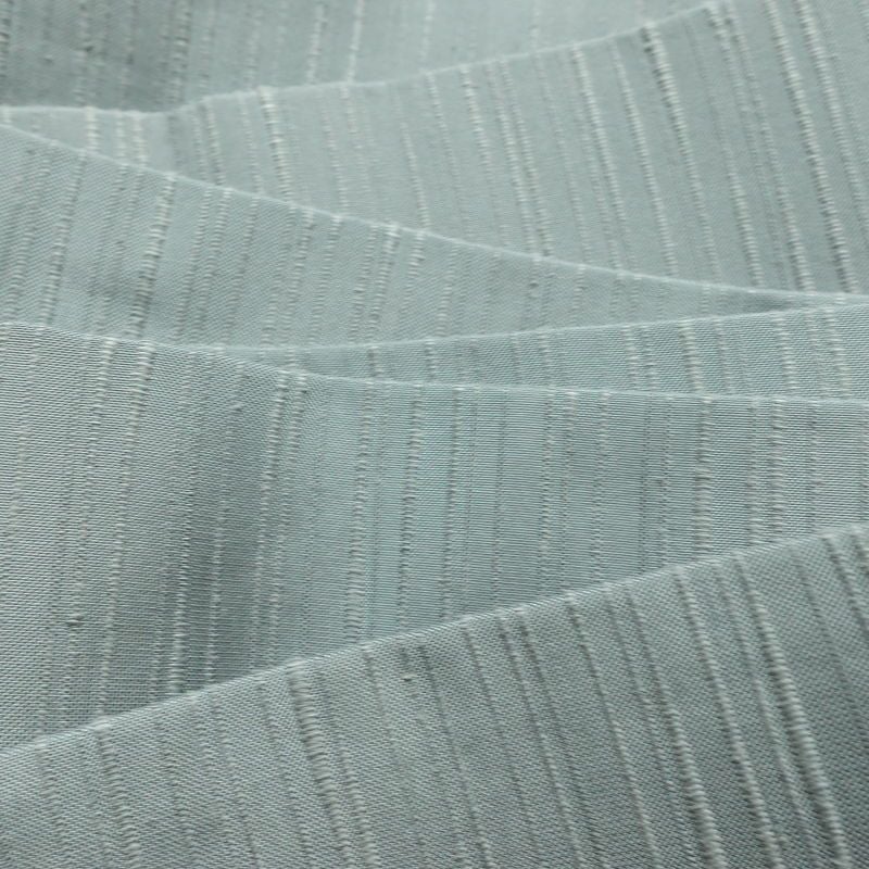 名古屋帯 全通柄 良品 正絹 名古屋仕立て なごや帯 リサイクル帯 帯 紬地 くすみブルー 青・紺_画像15