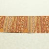 名古屋帯 六通柄 良品 正絹 幾何学柄・抽象柄 名古屋仕立て なごや帯 リサイクル帯 帯 オリエンタル 黄・黄土色_画像13