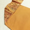 名古屋帯 六通柄 良品 正絹 幾何学柄・抽象柄 名古屋仕立て なごや帯 リサイクル帯 帯 オリエンタル 黄・黄土色_画像18