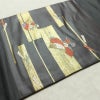 名古屋帯 太鼓柄 正絹 古典柄 名古屋仕立て なごや帯 リサイクル帯 帯 箔 扇子 グレー_画像9