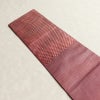 名古屋帯 六通柄 良品 正絹 その他の柄 名古屋仕立て なごや帯 リサイクル帯 帯 ピンク_画像13