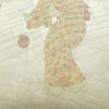 名古屋帯 太鼓柄 正絹 人物・動物柄 名古屋仕立て なごや帯 リサイクル帯 帯 箔 白_画像4