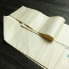 名古屋帯 太鼓柄 しつけ糸付き 正絹 花柄 名古屋仕立て なごや帯 リサイクル帯 蝶 帯 箔 白_画像23